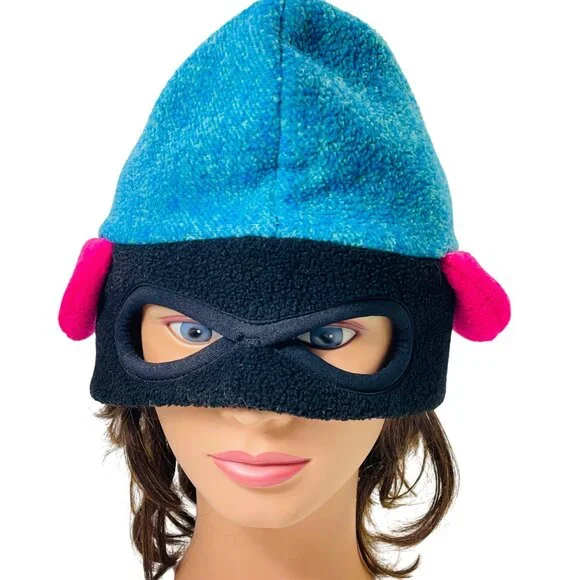 Bula Whimsical Whale Fish Mask Hat For Kids & Adults In Teal Pink Vintage - Picture 4 of 12